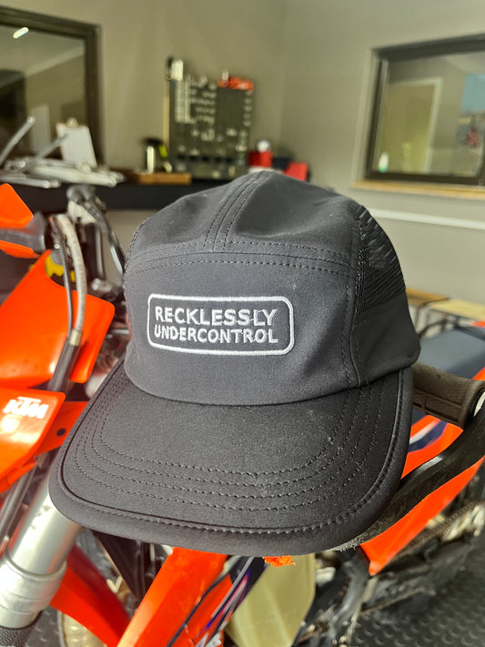The Recycled 6 Panel Active Cap - Black